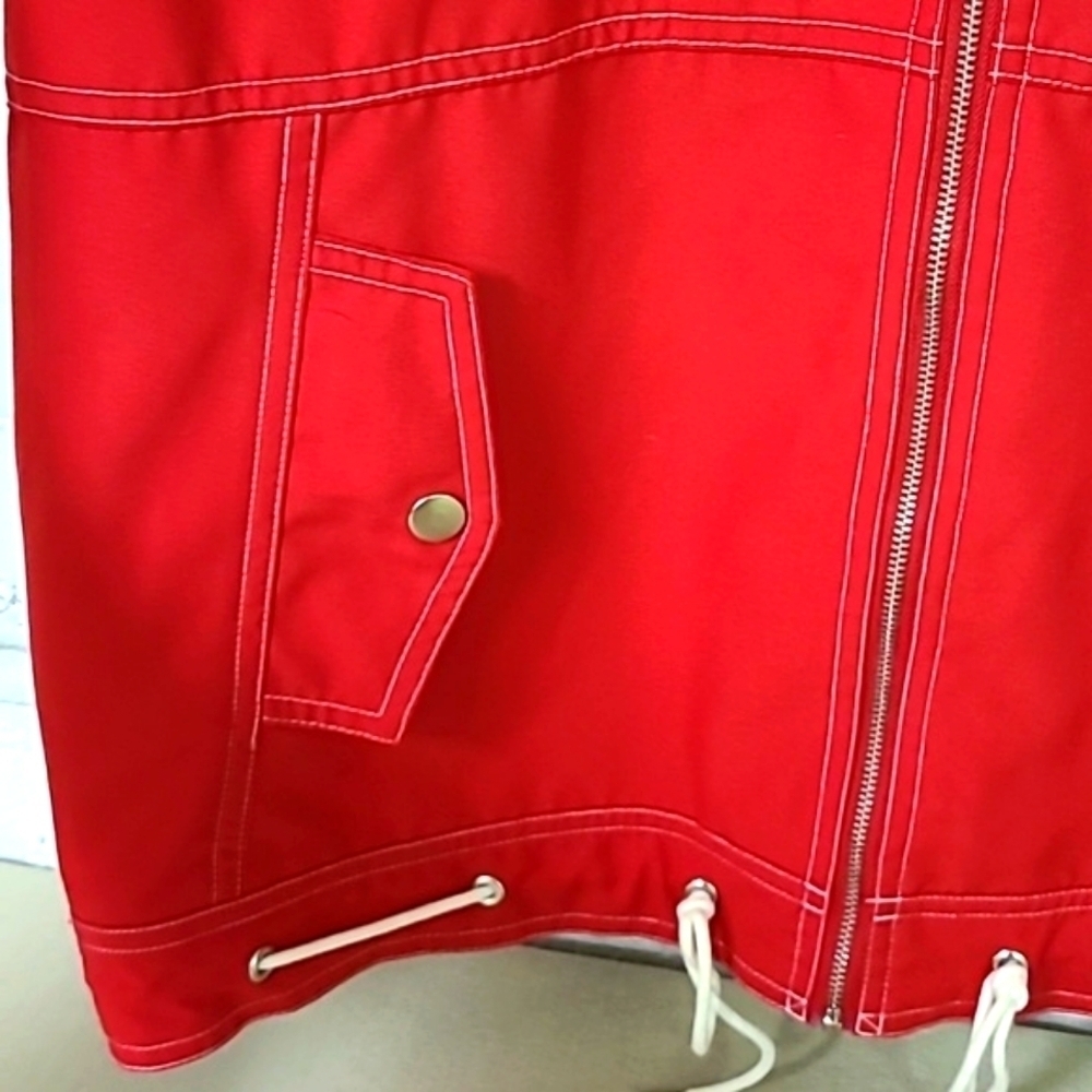 1980s/90s Vintage Nautical Red Jacket Size Large Teddi - Picture 3 of 7
